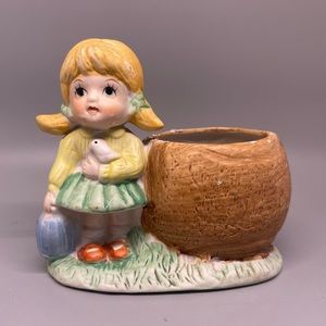 Vintage Homeco Small Planter Girl